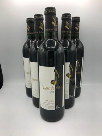 1998 Fugue de Nenin - Pomerol - 6 Flessen (0.75 liter), Nieuw