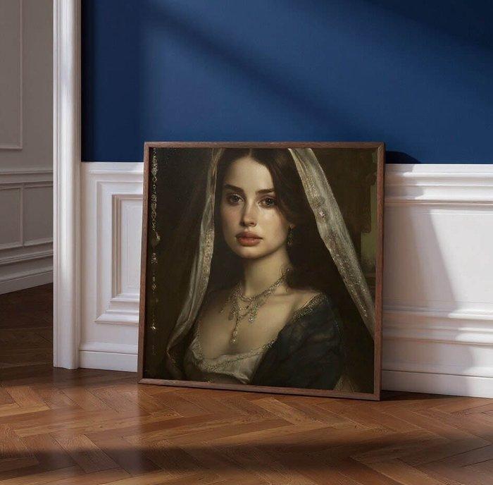 Le Yack - Oriental Princess - Hand signed, Antiek en Kunst, Kunst | Designobjecten