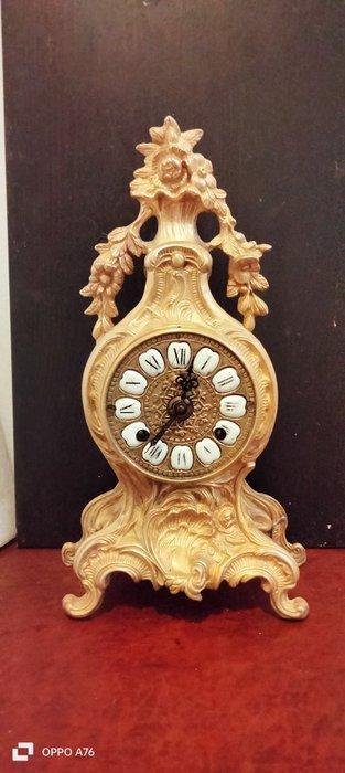Cartel klok Empire - Verguld brons - 1950-1960 - Horloge in, Antiek en Kunst, Antiek | Klokken