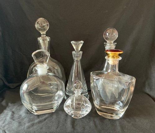 Karaf (6) - Glas - prachtige karaffen, Antiek en Kunst, Curiosa en Brocante