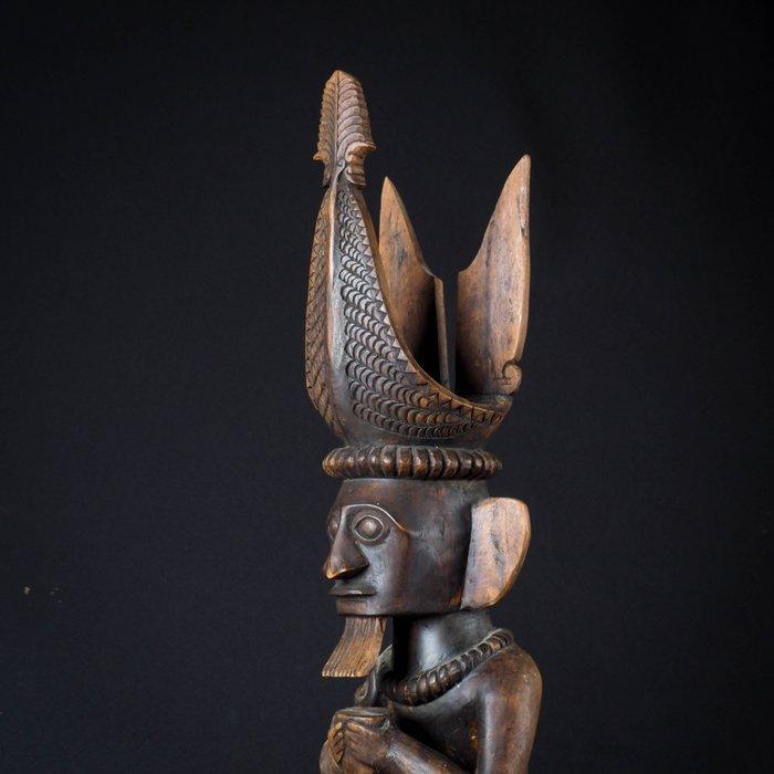 Adu Zatua voorouderbeeld – Nias eiland, Sumatra - 45cm -, Antiek en Kunst, Kunst | Niet-Westerse kunst