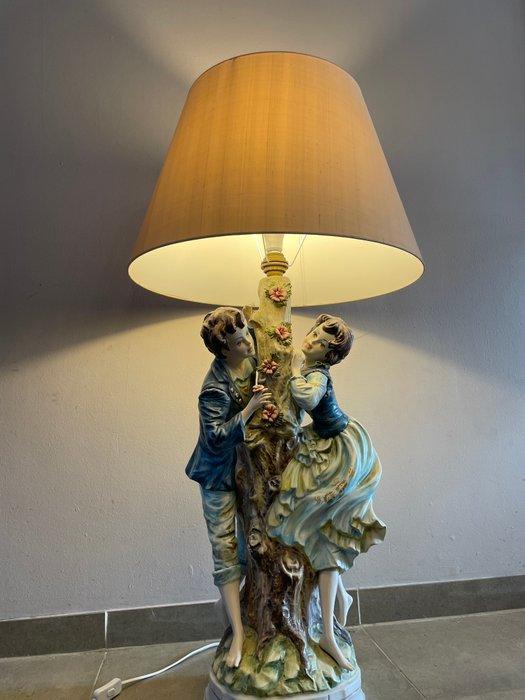Capodimonte - Tafellamp met beeldje - F/663 - Biscuit, Antiek en Kunst, Curiosa en Brocante