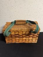 Picknickmand - Complete Vintage Rotan Picknickmand -