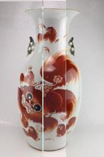 Vase - Porcelaine - Chine - Paquet - Chiens Foo (Sans Prix, Antiek en Kunst