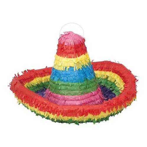 Pinata Sombrero 38cm, Hobby en Vrije tijd, Feestartikelen, Nieuw, Verzenden