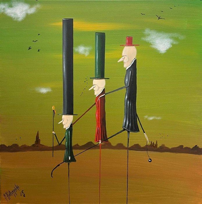 Jarosaw Kieczyski - Parade of the Skybound, Antiek en Kunst, Kunst | Schilderijen | Klassiek