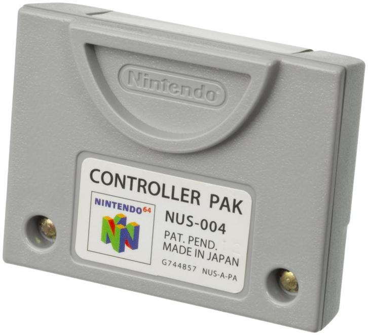 Nintendo 64 Controller Pak (N64 Accessoires), Games en Spelcomputers, Spelcomputers | Nintendo 64, Zo goed als nieuw, Ophalen of Verzenden