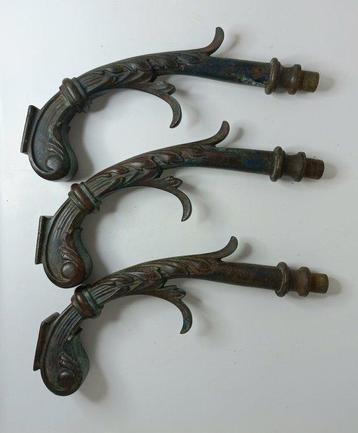 Lamp ornament (3) - Brons - Oude gaslamp-onderdelen