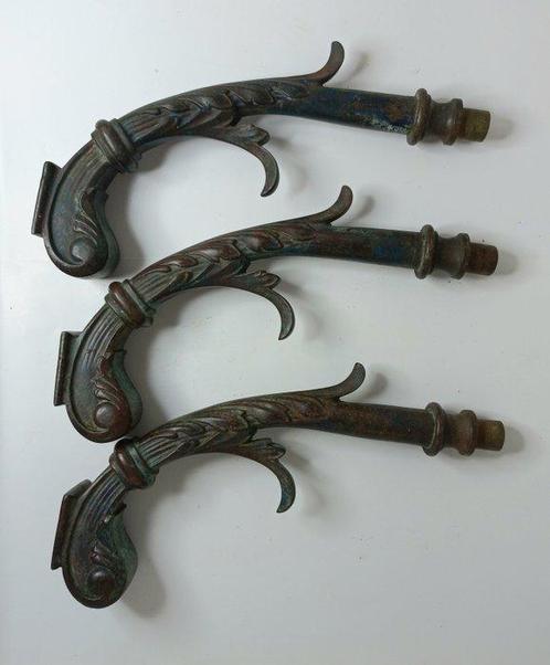 Lamp ornament (3) - Brons - Oude gaslamp-onderdelen, Antiek en Kunst, Antiek | Overige Antiek