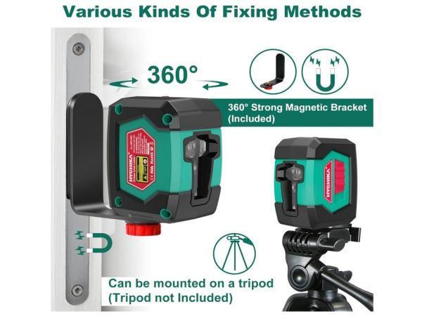 Veiling - HYCHIKA Kruislijnlaser 15M Zelfnivellerend, Doe-het-zelf en Bouw, Meetapparatuur