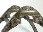 Antique Ox Saddle - Werktuig - met MotherOfPearl Inlay, Antiek en Kunst
