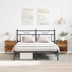 vidaXL Nachtkastje met lade 2 pcs Oudhout 40 x 35 x 50 cm, Verzenden, Nieuw