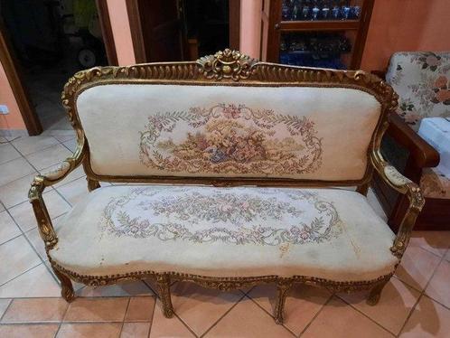 Sofa - Hout, Textiel, Antiek en Kunst, Antiek | Overige Antiek