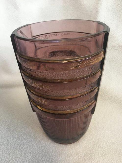 Val Saint Lambert - Vaas - Glas, Antiek en Kunst, Antiek | Glaswerk en Kristal