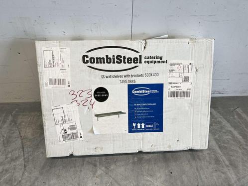 RVS Wandschap schap met beugels 60 x 40 cm Horeca, Zakelijke goederen, Horeca | Meubilair en Inrichting, Ophalen of Verzenden