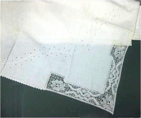 Drap de lit (2) - 235 cm - 176 cm - Linge de lit et oreiller, Antiek en Kunst, Antiek | Tapijten, Tafelkleden en Textiel
