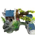Tempel blauw dak / Aquarium decoratie As-154 (Hardscaping), Dieren en Toebehoren, Verzenden, Nieuw