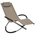 Ligstoel kind staal | Taupe | OP = OP, Tuin en Terras, Tuinstoelen, Verzenden, Nieuw, Metaal, Inklapbaar