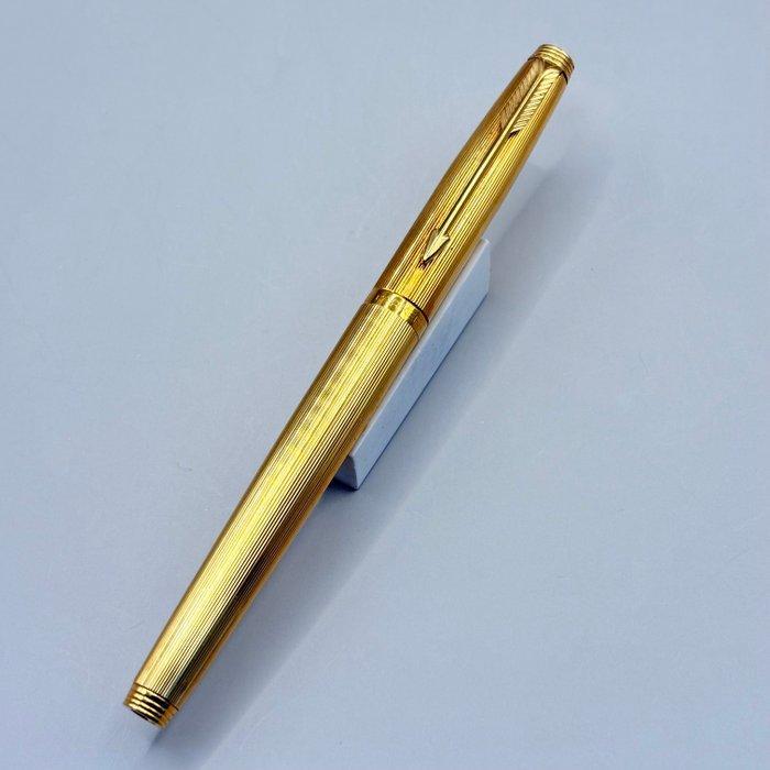 Parker - 75 (gold-plated) - 14K gold nib (XF) - Vulpen, Verzamelen, Pennenverzamelingen