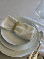 Elegante witte antimacchia tovaglia met balze in volledig