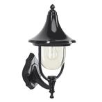 Buitenverlichting wand rond Buitenlamp Rome Zwart, Tuin en Terras, Verzenden, Nieuw