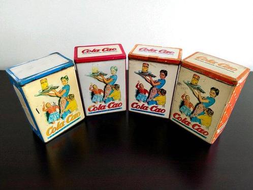 Blikken doos (4) - Tin - Cola Cao chocolade uit de jaren, Antiek en Kunst, Curiosa en Brocante