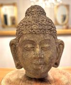 Testa di Buddha Antica in Pietra – Scultura Balinese -