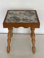Bijzettafel - Hout - Plantentafel tegeltjes, Antiek en Kunst