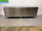 RVS Werkkast Werktafel 2 schuifdeuren 230 cm Horeca, Ophalen of Verzenden, Nieuw in verpakking