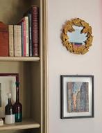 Miroir mural- Papillon - Verre, Résine - Papillons Miroir Or