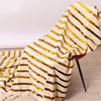 BA079 - Zeldzaam goudgestreept fluweel – Italiaanse, Antiek en Kunst