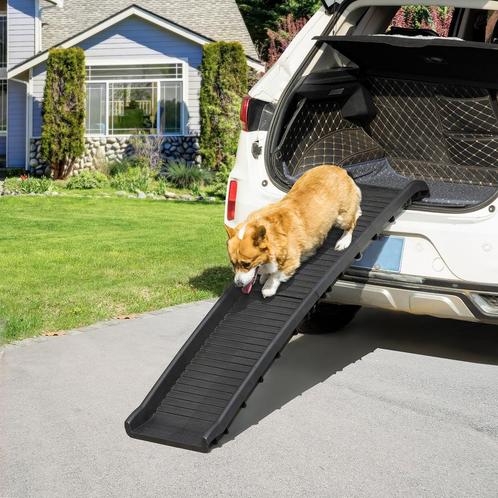 Auto-oprijplaat – Opvouwbaar - Antislip - Zwart, Dieren en Toebehoren, Honden-accessoires, Nieuw, Ophalen of Verzenden