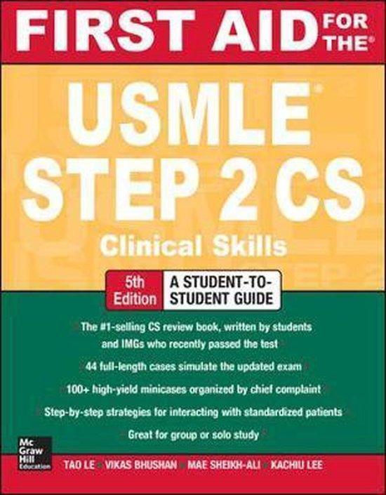First Aid for the USMLE Step 2 CS, Fifth Edition Tao Le, Boeken, Taal | Engels, Zo goed als nieuw, Verzenden