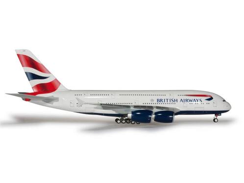 Schaal 1:200 Herpa 556040 British Airways Airbus A380 #5162, Hobby en Vrije tijd, Modelbouw | Vliegtuigen en Helikopters, Gebruikt