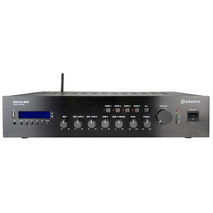 Adastra RM240-WIFI 100V Mixer Versterker Met WIFI En LAN, Muziek en Instrumenten, Microfoons