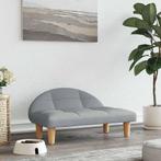 vidaXL Hondenmand 70x52x30 cm stof lichtgrijs, Verzenden