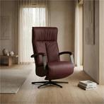 Leren relaxfauteuil met hartbalans Pure - Toledo Bordeaux, Maison & Meubles, Ophalen of Verzenden