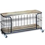 vidaXL Tv-meubel100x40x45 cm massief mangohout, Huis en Inrichting, Kasten |Televisiemeubels, Verzenden, Nieuw