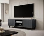 TV-Meubel antraciet 150x42x53 2 deuren zwarte pootjes, Huis en Inrichting, Kasten |Televisiemeubels, Overige materialen, Verzenden