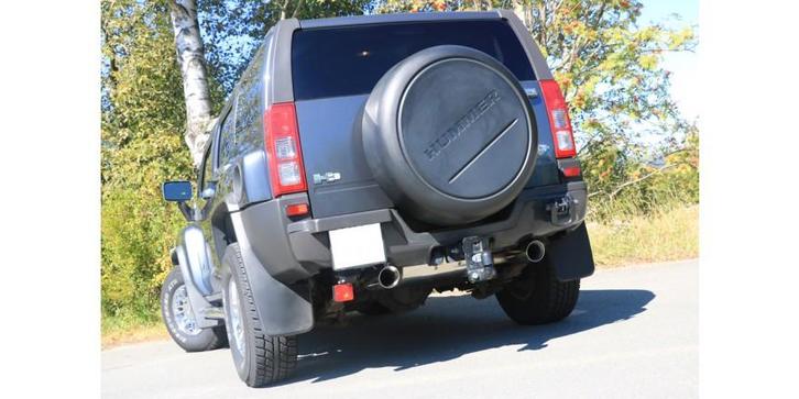 FOX Hummer H3 einddemper dwars uitgang rechts/links - 1x100, Auto-onderdelen, Uitlaatsystemen, Nieuw, Verzenden