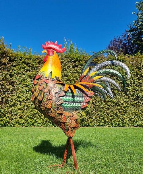 sculptuur, Metalen Haan - 85 cm - Metaal, Antiek en Kunst, Kunst | Designobjecten