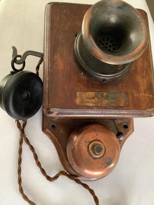 G.E.C. - Analoge telefoon - Hout, Metaal, Antiek en Kunst, Kunst | Designobjecten