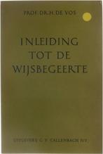 Inleiding tot de Wijsbegeerte 9789026601040, Boeken, Gelezen, H. de Vos, Verzenden