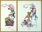 Walthéry, François / Boucq, François - 2 Offset Print -, Nieuw