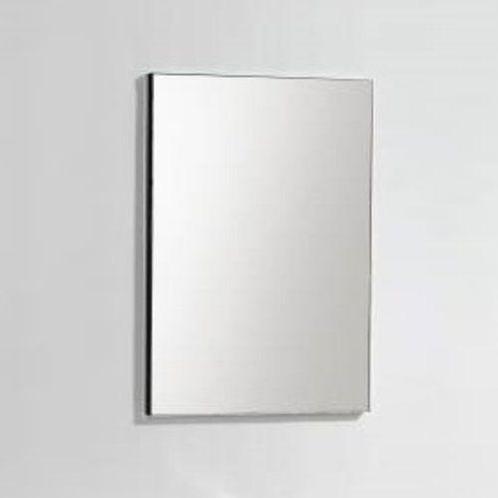 BWS Spiegel Emely Aluminium Met 50x60 cm Mat Chromen, Doe-het-zelf en Bouw, Sanitair, Bad, Nieuw, Chroom, Ophalen of Verzenden