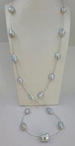 Collier - 18 carats Or blanc, Perles des mers du Sud