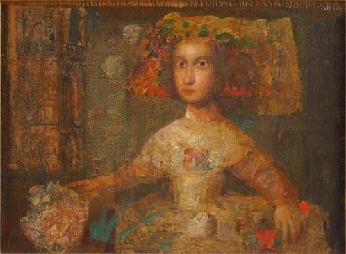 Mersad Berber (1940-2012) - Infanta, Antiek en Kunst, Kunst | Schilderijen | Klassiek