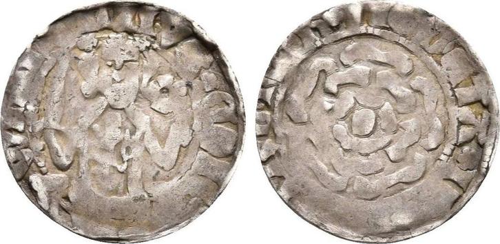 Pfennig Limburg Grafschaft: Wilhelm I, 1401-1457:, Postzegels en Munten, Munten | Europa | Niet-Euromunten, België, Verzenden