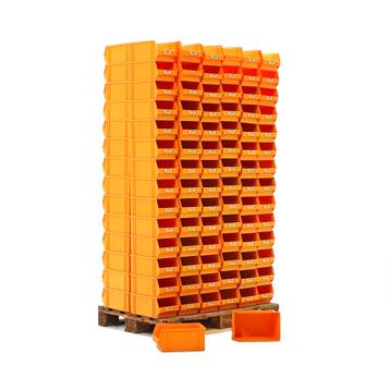 Gebruikte magazijnbak kunststof palletaanbieding stapelbaar, Doe-het-zelf en Bouw, Ophalen of Verzenden, Gebruikt