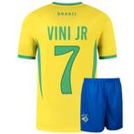 Kingdo Brazilie Voetbaltenue Thuis Vini JR. - Kinderen en, Verzenden, Nieuw, Bal